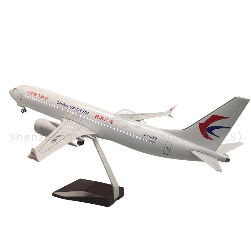 【L】Model Pesawat Terbang untuk Hadiah 1:85 Skala Logam Model Pesawat Terbang 737MAX Syarikat Penerbangan Timur 47cm Model Pesawat Boeing