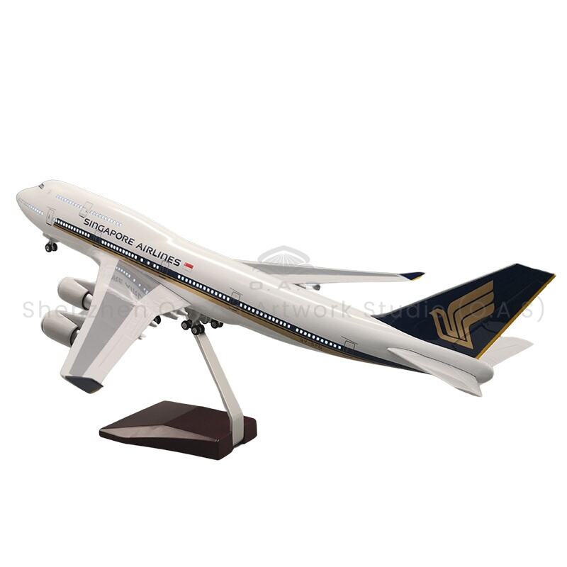 【L】Vliegtuigmodel as geskenk 1:150 Alloyskaalvliegtuigmodelle 747 Singapore Airlines 47cm Boeing Model Vliegtuie