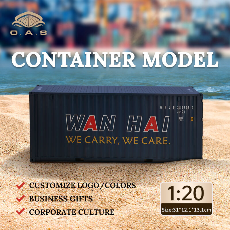 【L】1:20Container model/Customize logo colors/Wan hai