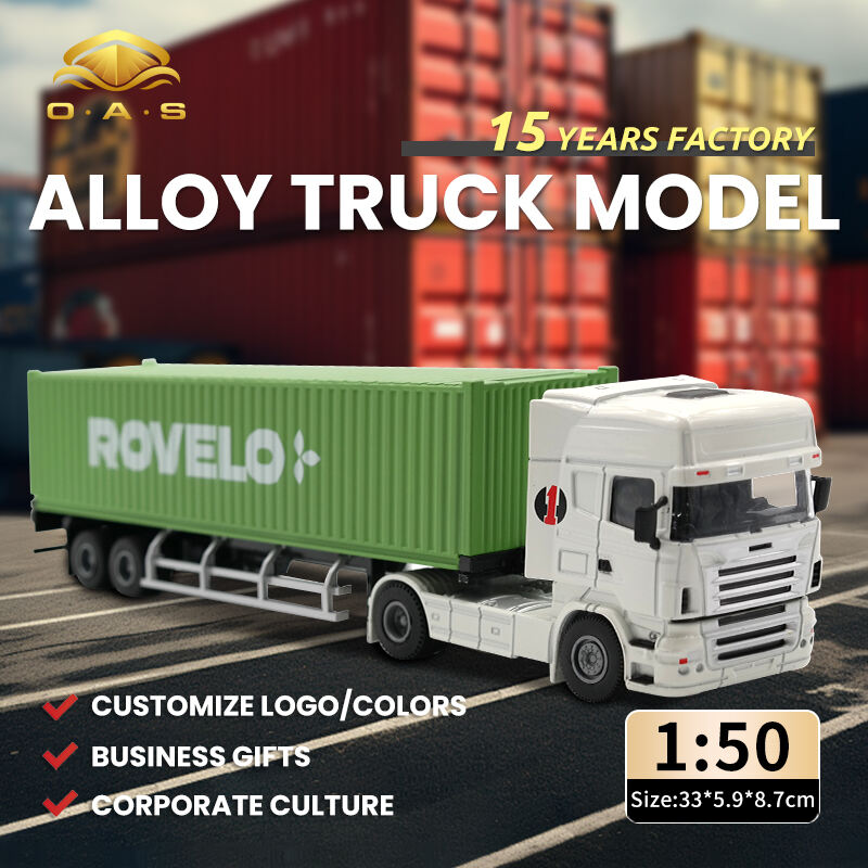 1:50 Alloy Truck Model/Customize logo/White Head/colors/ROVELO