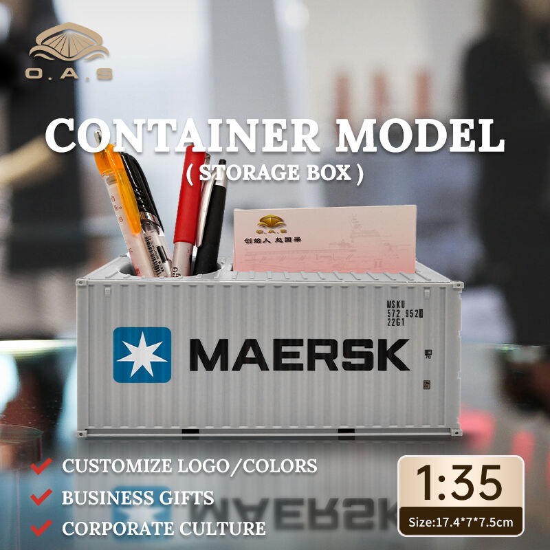 【L】Conteneur de stockage 1:35 / Modèle de porte-stylos Maersk