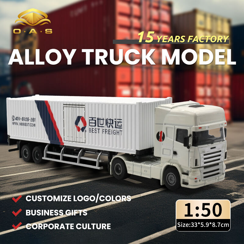 1:50 Alloy Truck Model/Customize logo/White Head/colors/Baishi