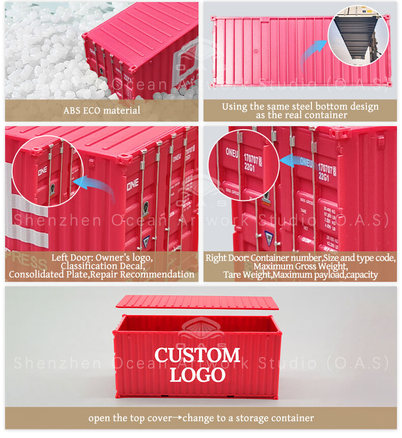 The 1:35 EVERGREEN Marine container model launched by O.A.S factory is carefully built by professional container model manufacturers. Accurately restore the appearance of EVERGREEN shipping containers with smooth lines and realistic details. Support logo customization, enterprises can be integrated into the exclusive logo. As a shipping gift, unique and practical, whether it is a business gift or an event display, it can highlight the professionalism and sincerity of the enterprise. Amber@vesselmodel.com Tel: +86 18038048785