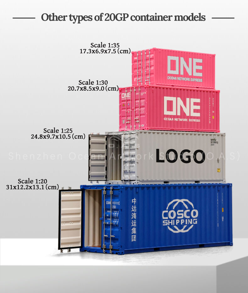 Looking for a liquid bag container model that can highlight your company's characteristics? O.A.S ship model factory focuses on creating a 20-foot BLT liquid bag container model, which is strictly designed in accordance with the real container, and is accurately reproduced in 1:20 ratio to present the liquid bag and box structure in detail. Can be customized exclusive logo, whether placed in the office area, for product display, or as a business gift, can help enterprises stand out, quickly to open customization. Amber@vesselmodel.com Tel: +86 18038048785