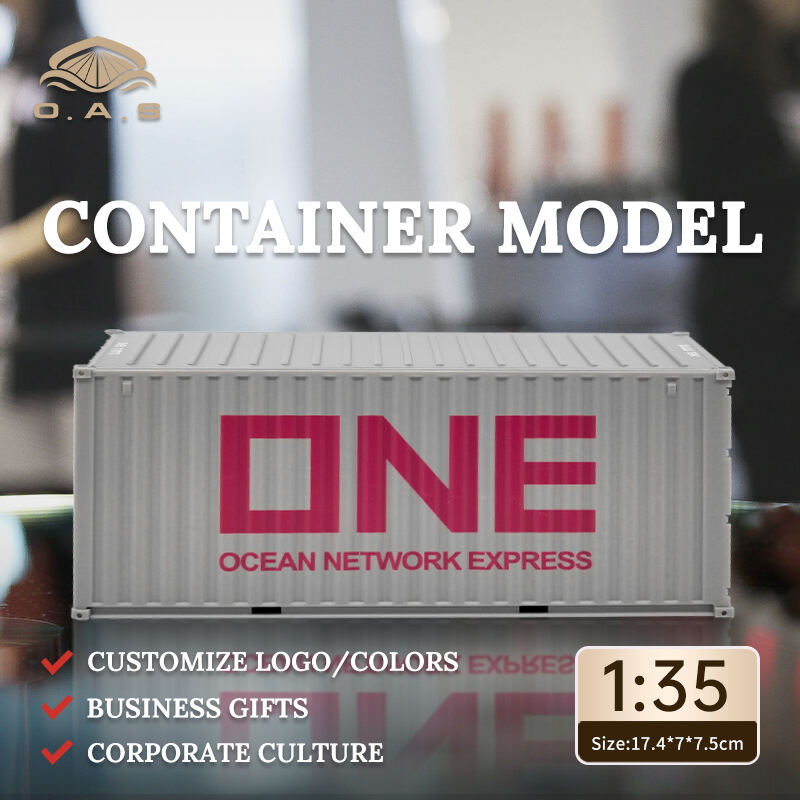 【L】1:35Container model/Customize logo colors/One gray