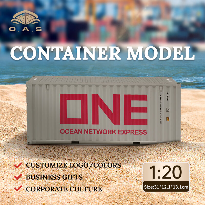 【L】1:20Container model/Customize logo colors/One gray