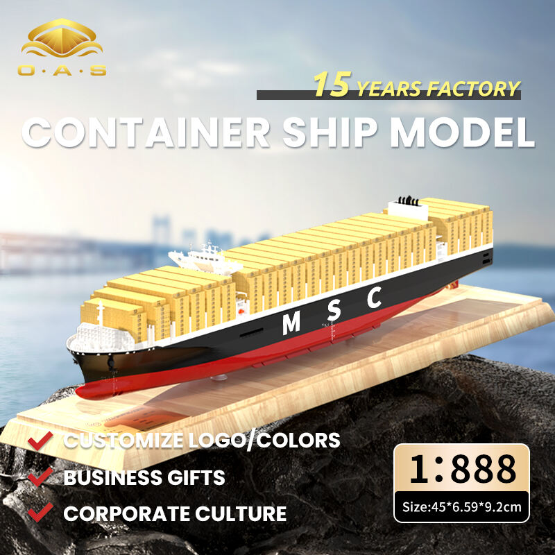 1:888 Container Ship Model/Customize logo/colors/msc