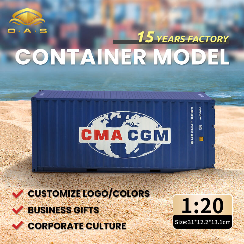 1:20Container model/Customize logo colors/Cma