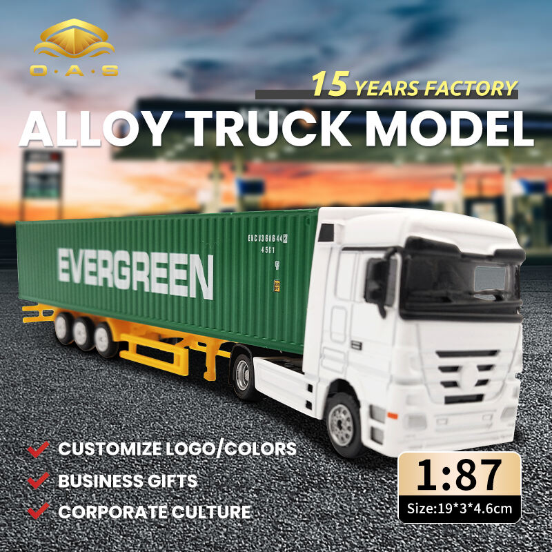  1:87 Alloy Truck Model/Customize logo/colors/Evergreen