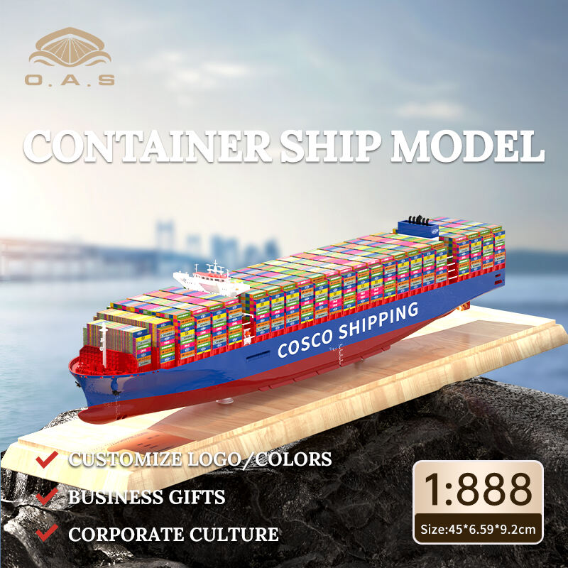 【L】1:888 Containerskibsmodel/tilpasset logo/farver/cosco Shipping