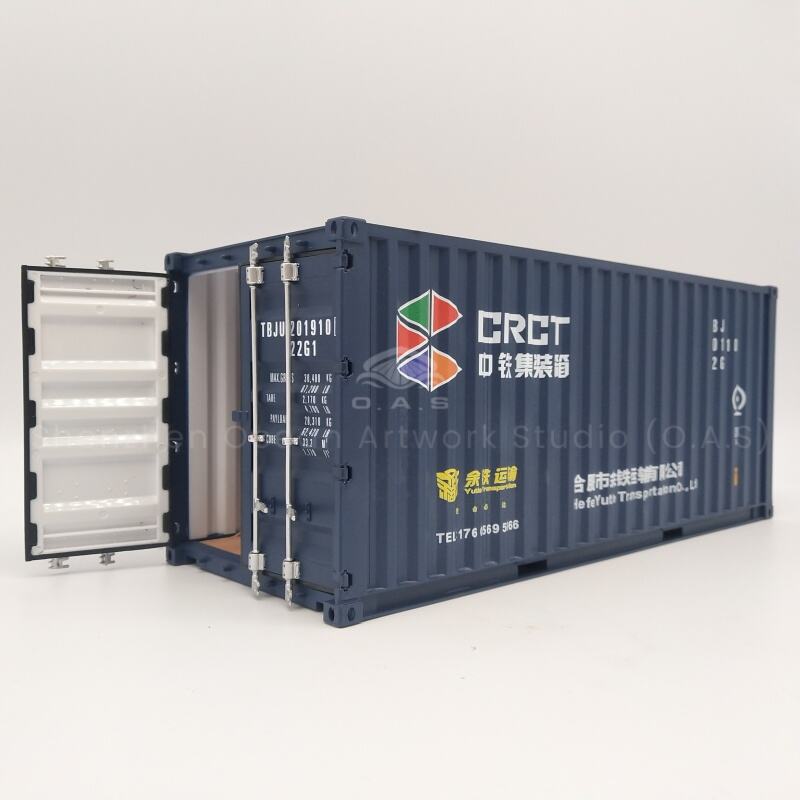 【L】O.A.S Container Model Factory Tilpasset Skala 1:20 Plastik Håndværk Forsendelsesbokse YUTIE Container Model
