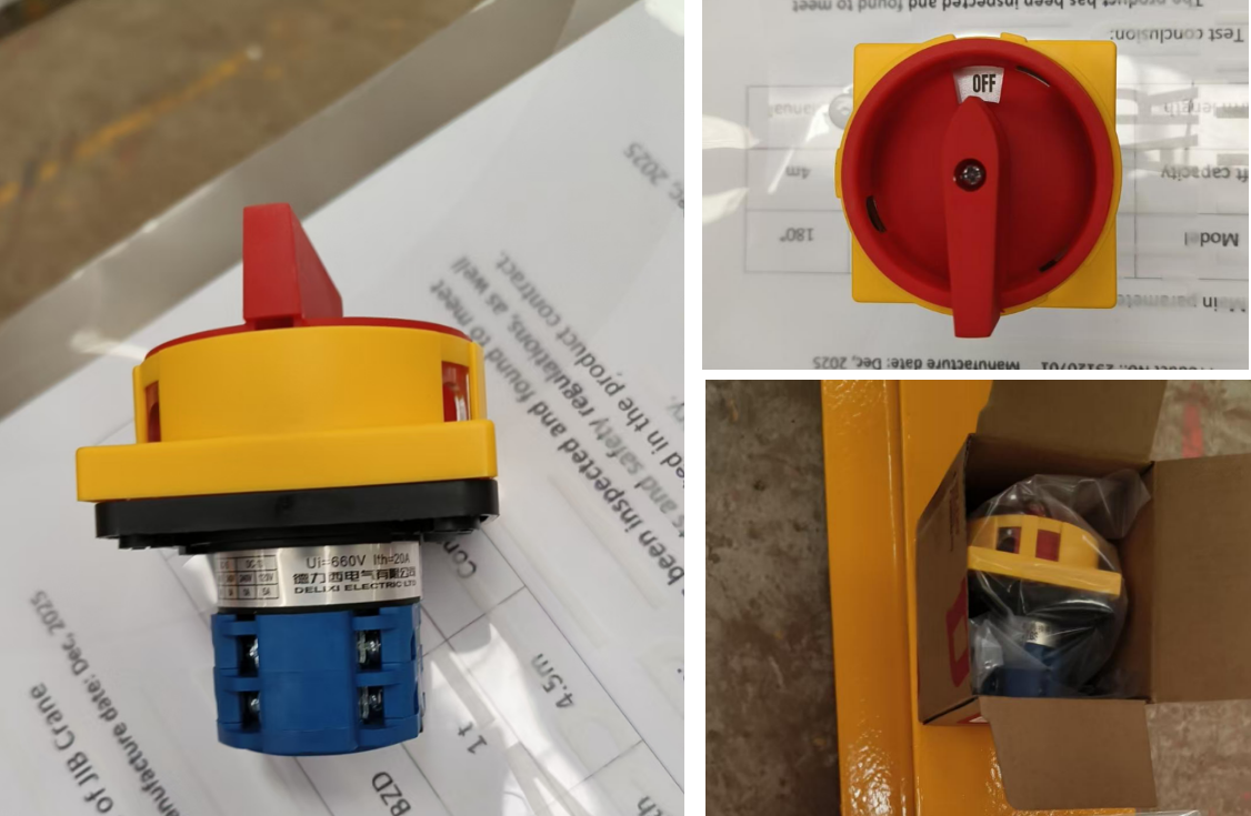 Rayvanbo 1T Manual rotation JIB crane with electric chain hoist to UAE