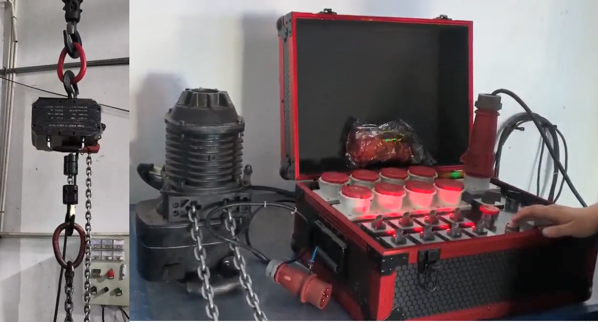 Rayvanbo 4 Sets Electric Stage hoist to Iraq Customer