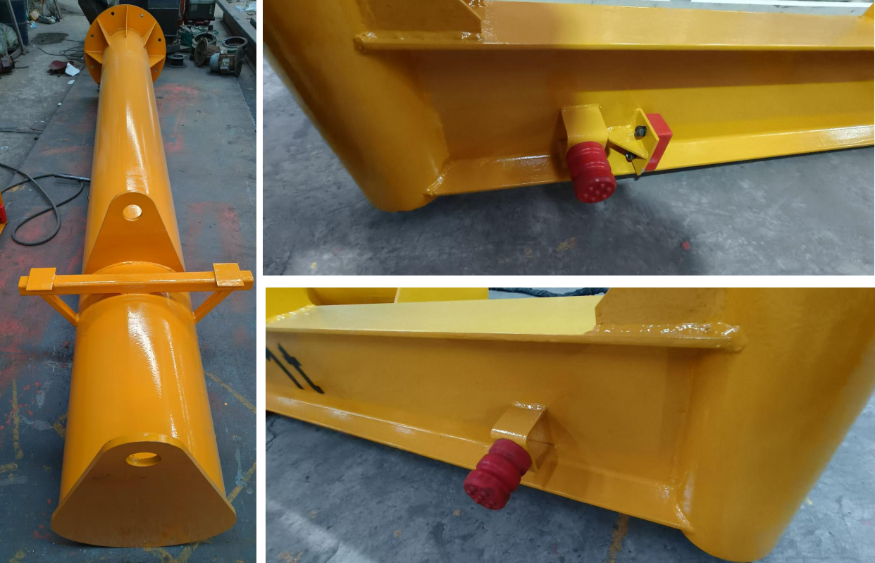 Rayvanbo 1T Manual rotation JIB crane with electric chain hoist to UAE