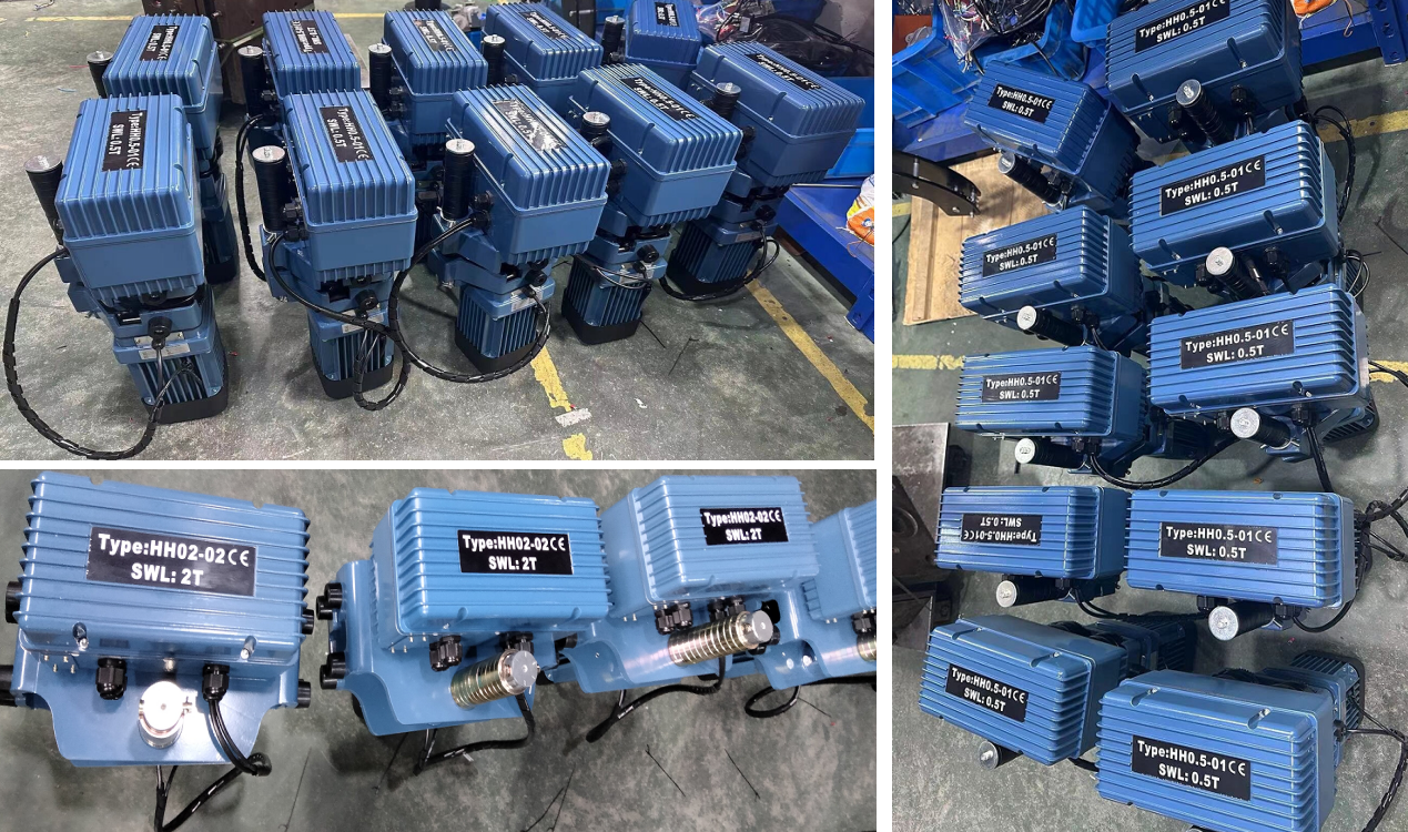 rayvanbo 50 sets european electric chain hoists for hungary client-3