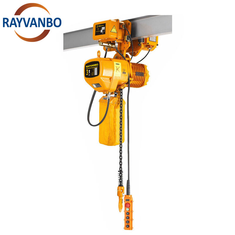 Trolley Fixed Low Headroom Type 1 ton 2 ton 3 ton 5 ton Electric Chain Hoist