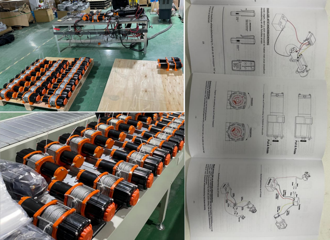 rayvanbo 900 sets customized car winch exported to netherlands client-4