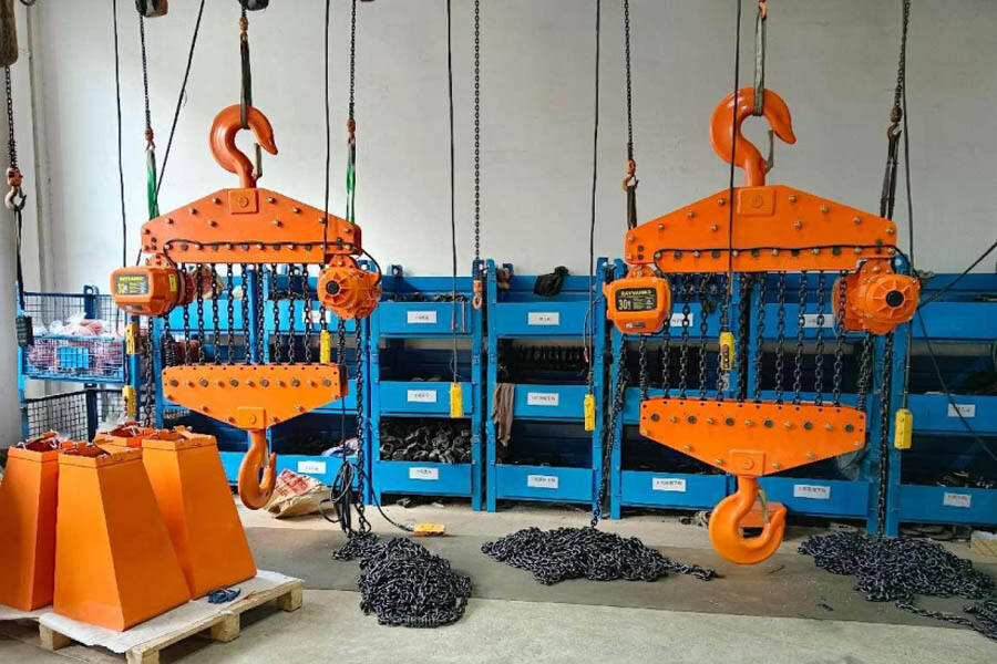 Rayvanbo 30T Hook Type Electric Chain Hoist to Dubai Client