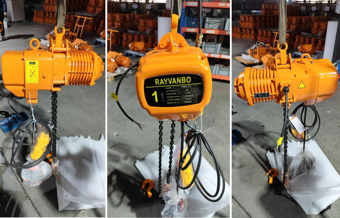 Rayvanbo 1T Manual rotation JIB crane with electric chain hoist to UAE