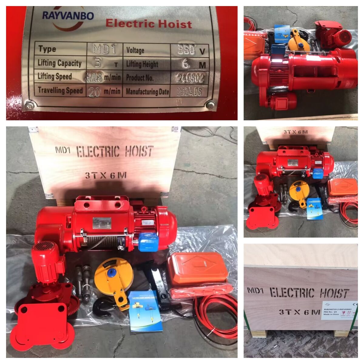 3T 6M MD1 Wire rope hoist --Rayvanbo RVB240719.jpg