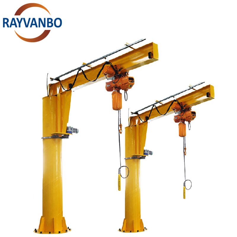 Swing Jib Crane: Sturdy Build, Smooth Rotation – Cuts Handling Time, Perfect for Heavy Loads in Factories