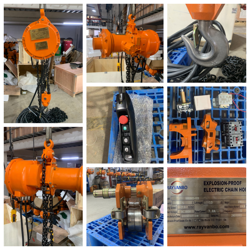 5T 10M Explosion-proof electric chain hoist （CT) with manual trolley--Rayvanbo 240703.png