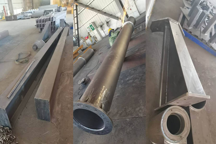 Rayvanbo 2 Sets JIB Cranes Customized for Spain Client Semi-finished steel structure.jpg