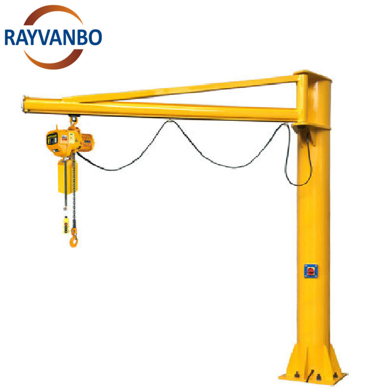 Feststehende Säule mit Drehfunktion 500kg 1 Tonne 2 Tonne 3 Tonne 5 Tonne Kran mit Ausleger