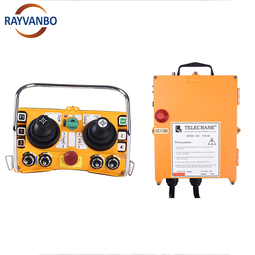 Industrial Radio Joystick Remote Control F24-60 for Tower Crane Hoist Crane Remote Control Transmitter and Receiver