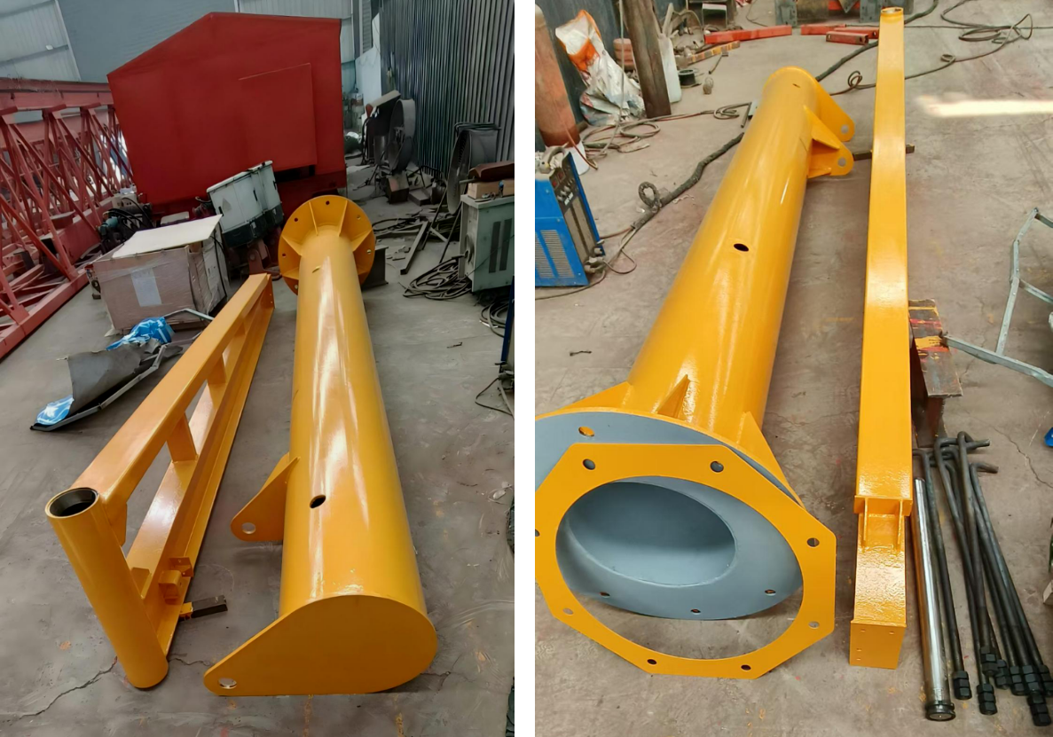 Rayvanbo 1T Manual rotation JIB crane with electric chain hoist to UAE