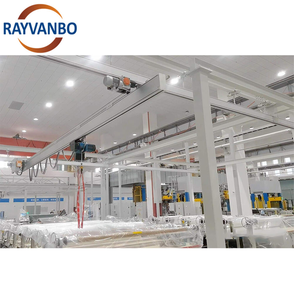 Movable Customized Aluminium Alloy Track Crane System Smooth Running Lightweight Crane