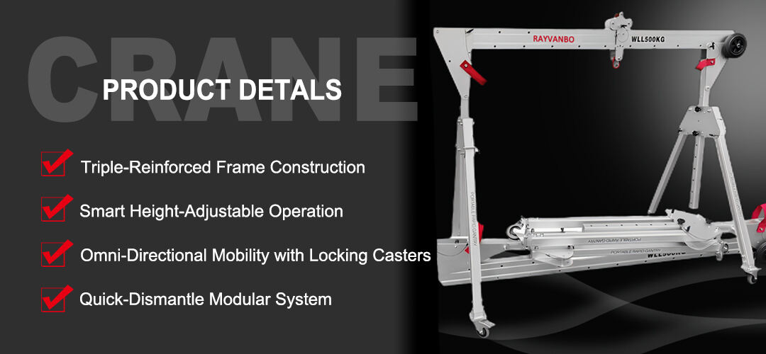 Portable Adjustable Gantry Crane - Heavy Duty & Space Saving