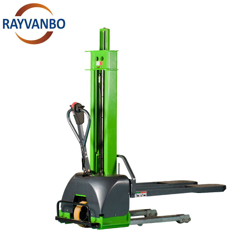 Apilador de Palets Eléctrico Completo Con Capacidad de Carga 1t 1.3t 1.5t 1.3m 1.5m 1.6m Altura de Elevación