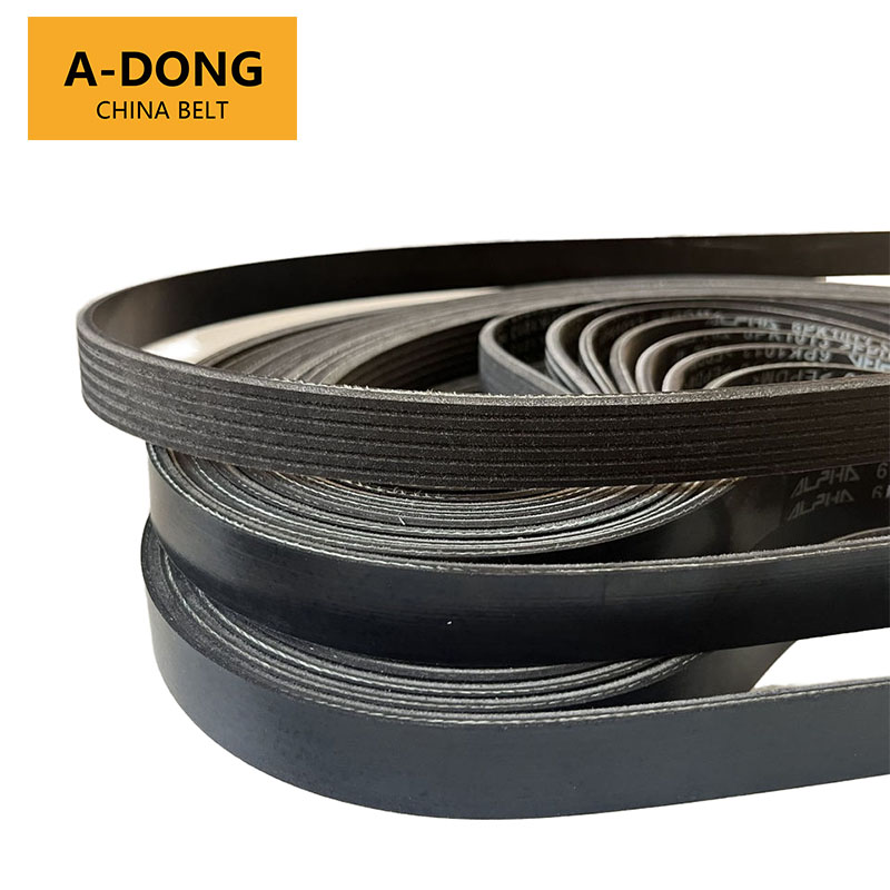 Anti-Heat Serpentine Poly v Ribbed Belt Rubber EPDM Auto Pk Belt