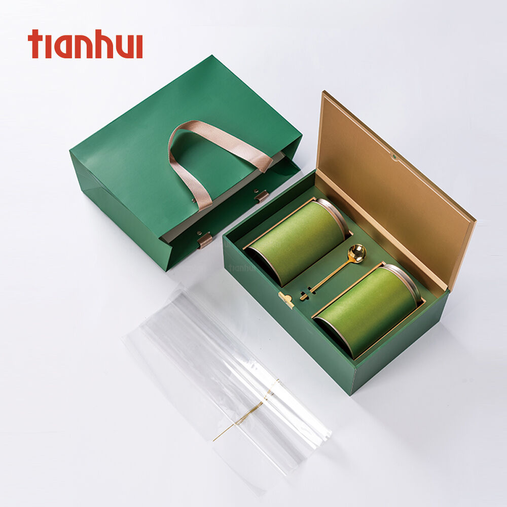 Tianhui Premium vikbar lock-låda i lack med magnetisk design och anpassad tryckning, styv låda