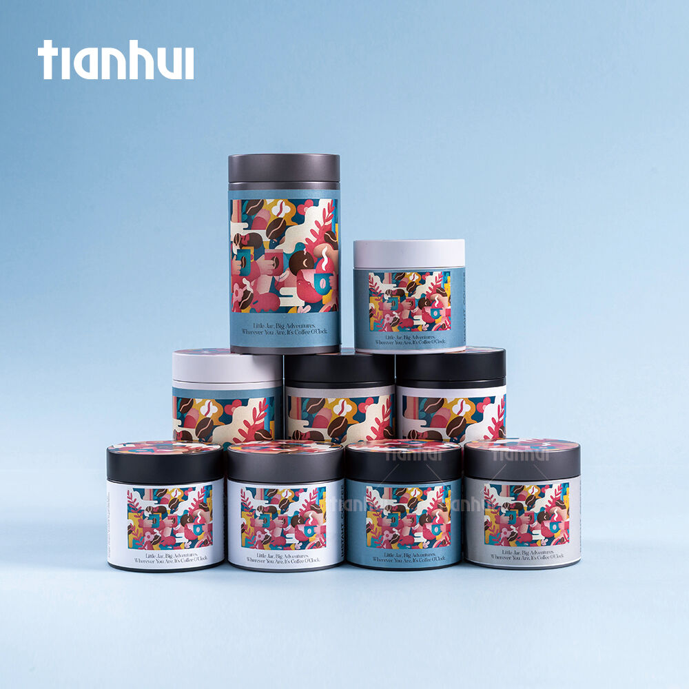 Tianhui Metal Can Manufacturer Empty Airtight Food Grade Tin Cans for Coffee Packaging