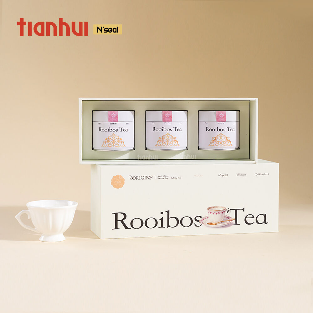 Contenedores metálicos herméticos mini Tianhui para envasado de regalos de té herbal