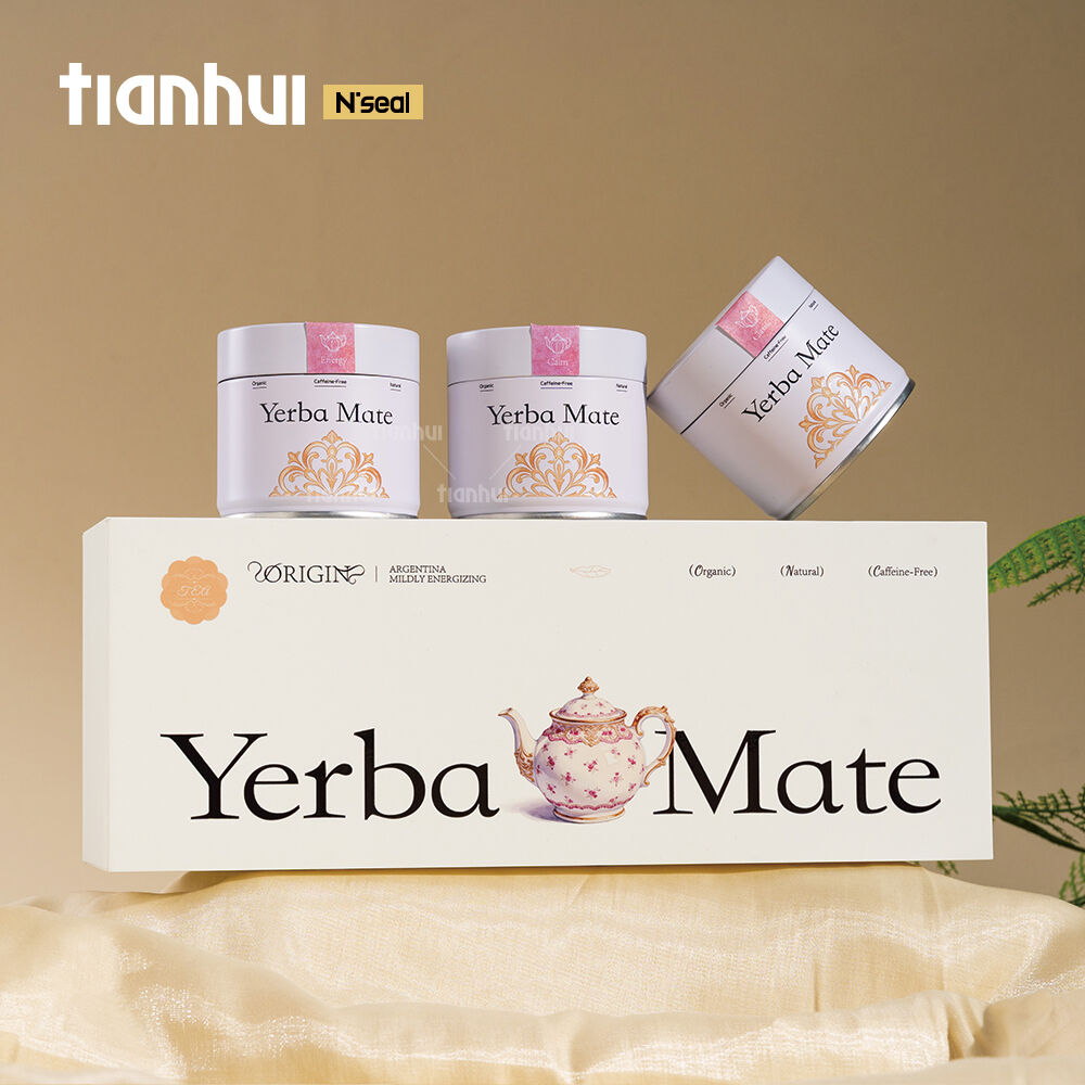 Contenedores metálicos herméticos mini Tianhui para envasado de regalos de té herbal