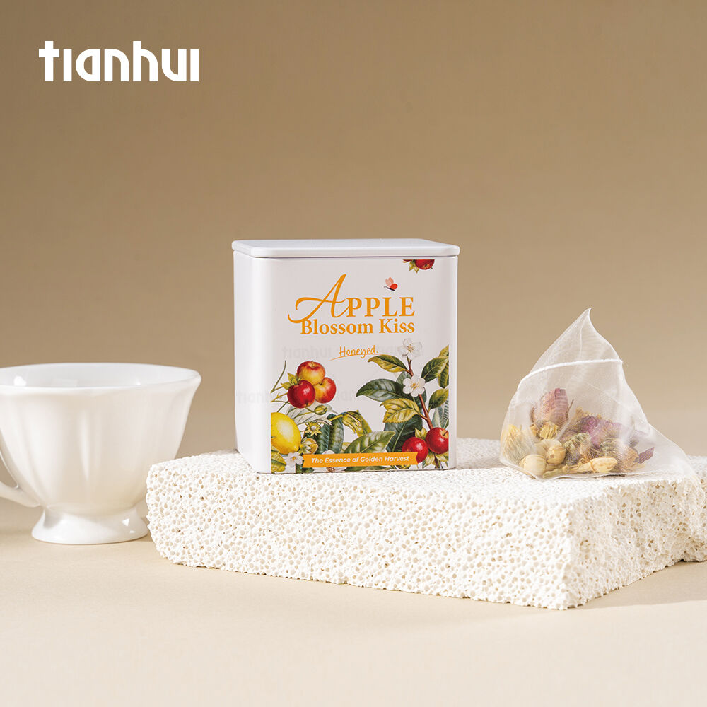 علب معدنية لميدان تيانهوي مع طباعة أشعة فوق بنفسجية لتغليف الشاي السائب