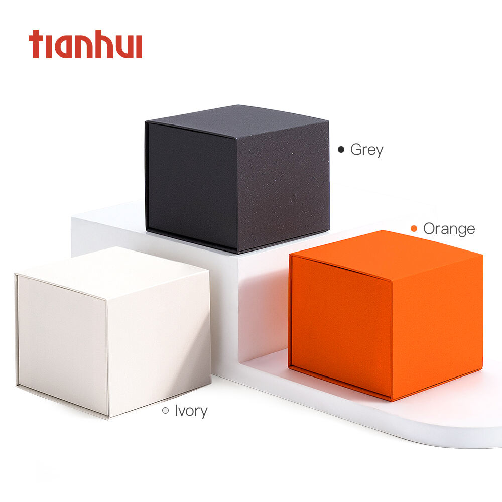 Tianhui Magnetic Small Square Box Kemasan Kado Pernikahan Mewah