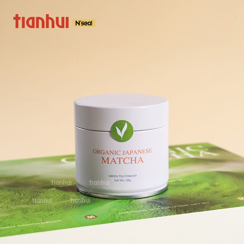 Boîtes à épices étanches Tianhui — Boîtes miniatures étanches à l’humidité, adaptées aux denrées alimentaires, pour matcha, de 30 g et 50 g