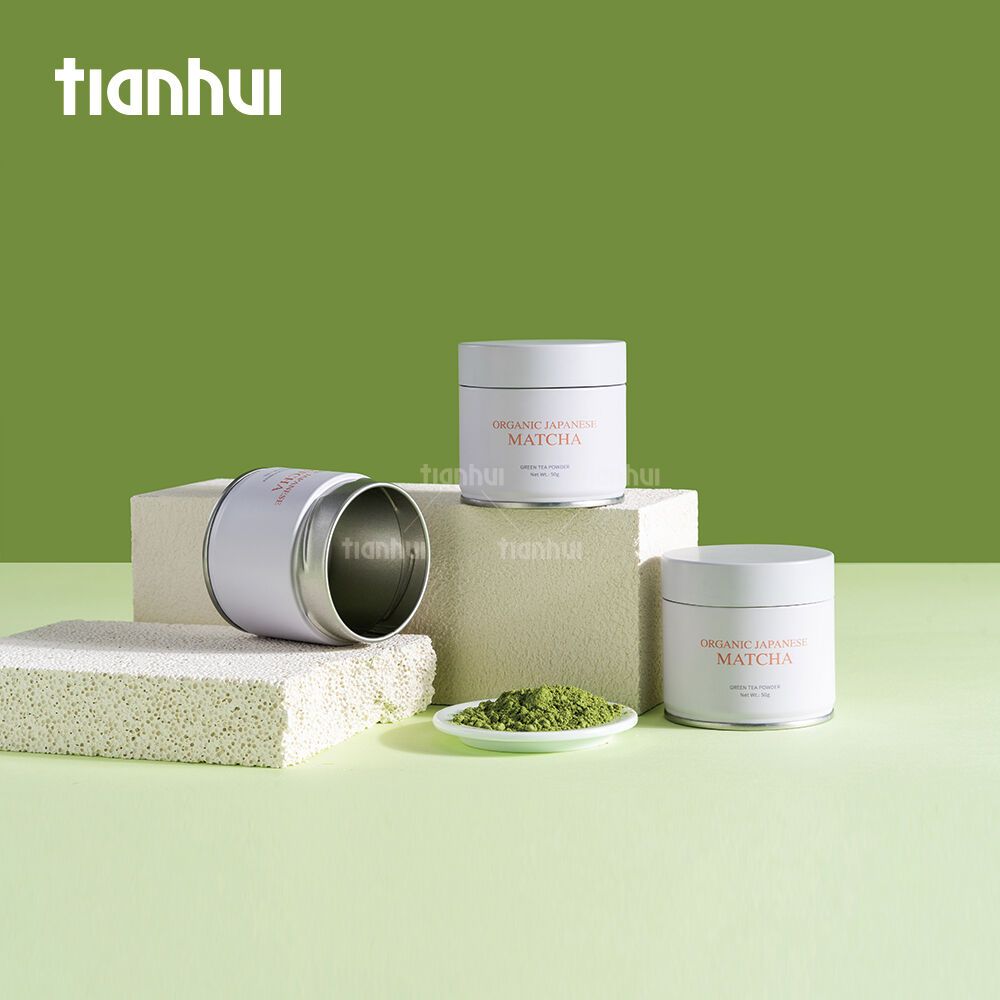 Boîtes à épices étanches Tianhui — Boîtes miniatures étanches à l’humidité, adaptées aux denrées alimentaires, pour matcha, de 30 g et 50 g