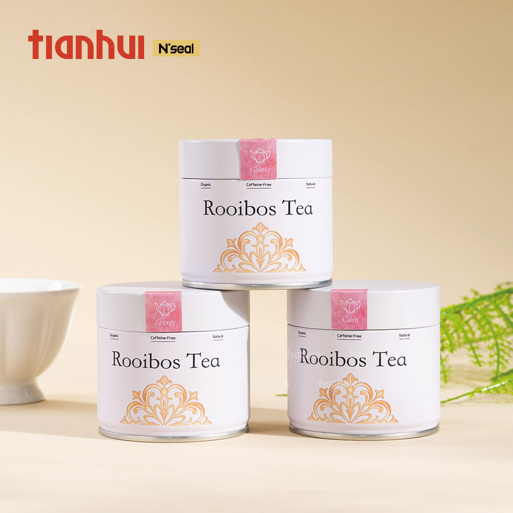Contenedores metálicos herméticos mini Tianhui para envasado de regalos de té herbal