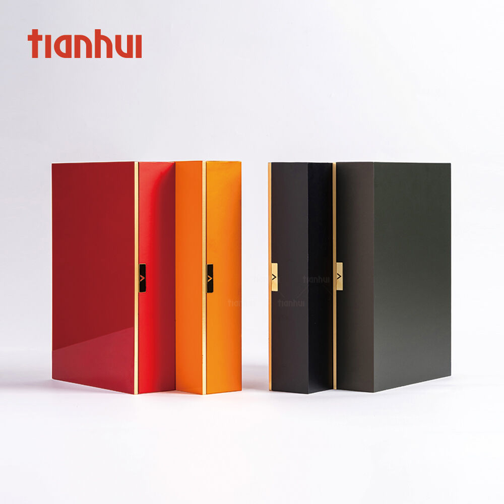 Tianhui Premium vikbar lock-låda i lack med magnetisk design och anpassad tryckning, styv låda