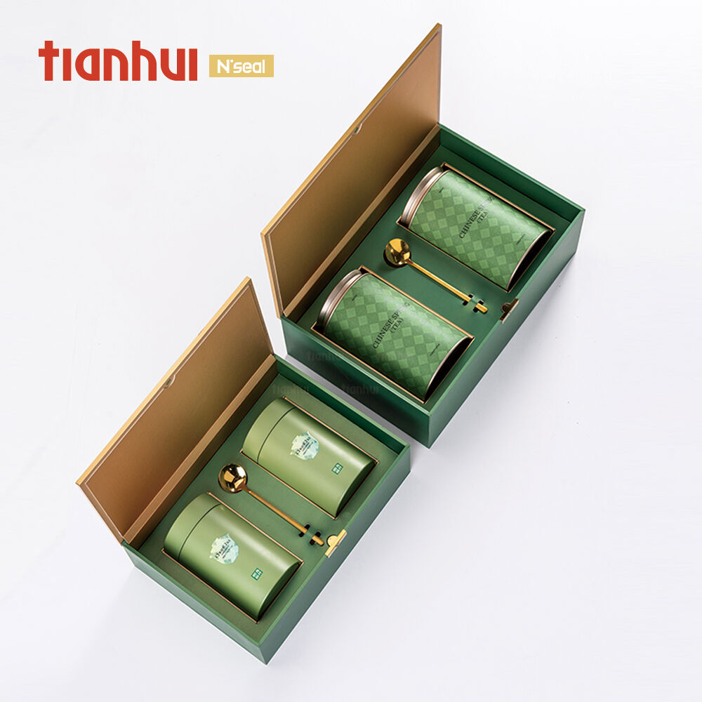 Tianhui Premium vikbar lock-låda i lack med magnetisk design och anpassad tryckning, styv låda