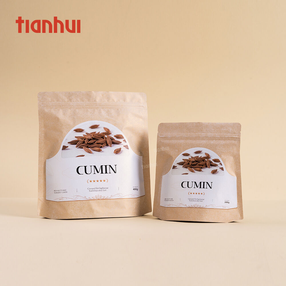 Tianhui Stand up Pouch Wholesale Aluminium Foil Cotton Paper Tea Bags for Loose Spices Herbs Infusions Fillable