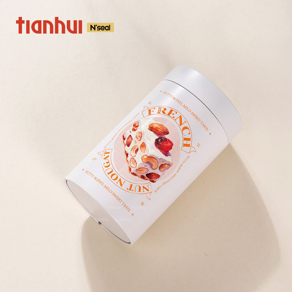 Llaunes de galetes amb tapa roscada Tianhui, envàs metàl·lic personalitzat per a xocolata, caramels i altres dolços