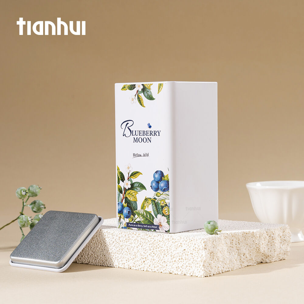 علب معدنية لميدان تيانهوي مع طباعة أشعة فوق بنفسجية لتغليف الشاي السائب