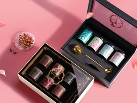 High-end Tea Gift Box - Rose Tea Packaging Set