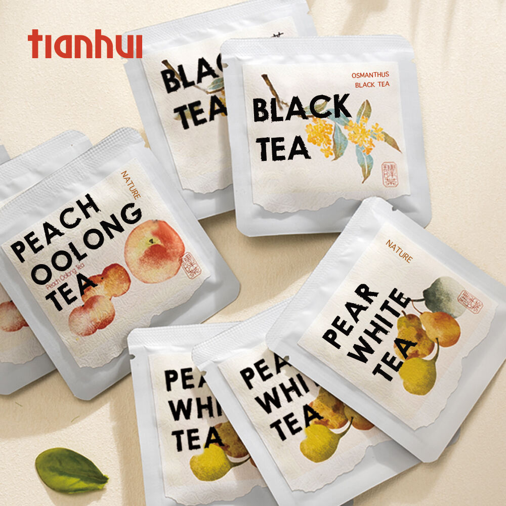 Tianhui Square Empty Aluminum Foil Tea Bag Small Packaging Hot Seal Tea Bag Food Packaging